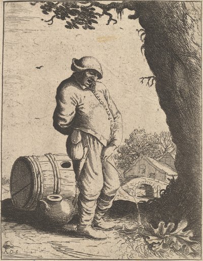 The Pissing Man, 1610-85. alkotó: Adriaen Jansz. van Ostade