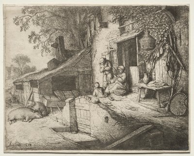A fonó nő. alkotó: Adriaen Jansz. van Ostade