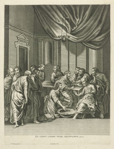 Péter lábmosása alkotó: Adriaen Lommelin