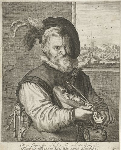 Öreg hegedűs alkotó: Adriaen Matham