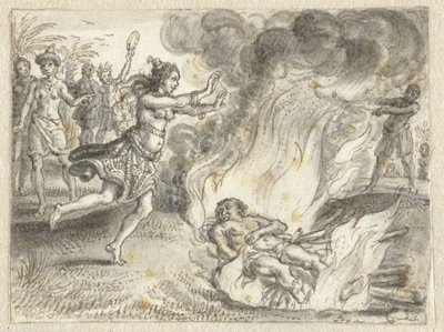 Hamvasztás, ahogy az emberek egy távoli földön alkotó: Adriaen Pietersz van de Venne