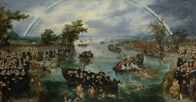 Lélekhalászat, 1614 alkotó: Adriaen Pietersz van de Venne