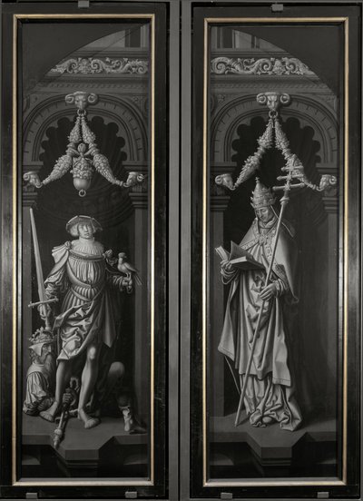Szent Pancrazio triptichonja, zárt panelek (olaj, fa alkotó: Adriaen Ysenbrandt