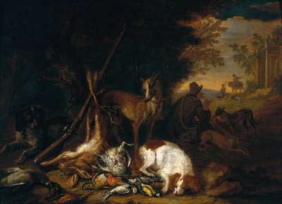 Egy vadász a kutyáival alkotó: Adriaen de Gryef