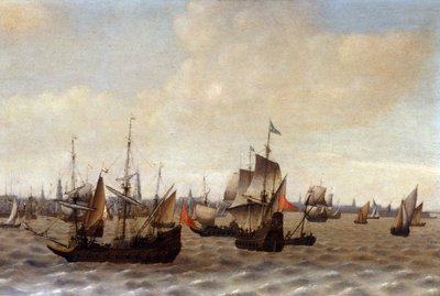 Antwerpen szállítása (olaj, vászon) alkotó: Adriaen van Diest