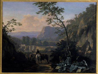 Déli táj lovassal, 1654 alkotó: Adriaen van Eemont
