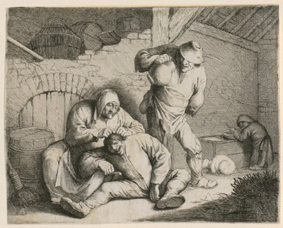 Tetűirtás alkotó: Adriaen van Ostade