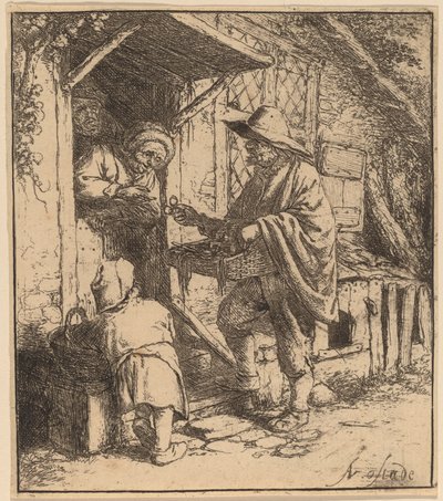 Szemüvegek Peddler alkotó: Adriaen van Ostade