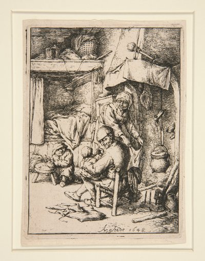 Le p?re de famille (a család apja) alkotó: Adriaen van Ostade