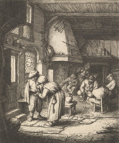 Számlát fizető paraszt, 1610-85. alkotó: Adriaen van Ostade
