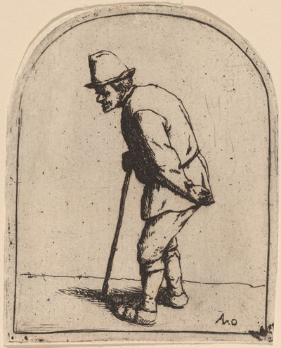 Görbe hátú paraszt alkotó: Adriaen van Ostade