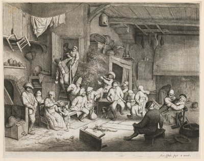 Tánc a kocsmában alkotó: Adriaen van Ostade