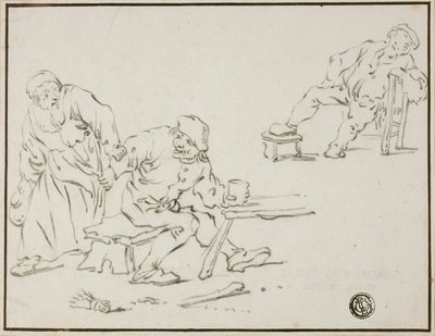 Taverna jelenet alkotó: Adriaen van Ostade