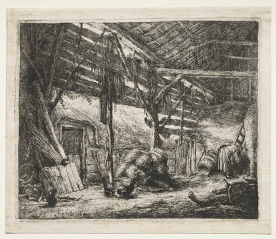 A Pajta alkotó: Adriaen van Ostade