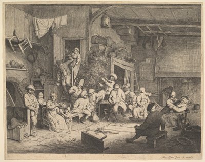 A Tánc a fogadóban, 1652. alkotó: Adriaen van Ostade