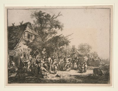 A tánc a rács alatt alkotó: Adriaen van Ostade