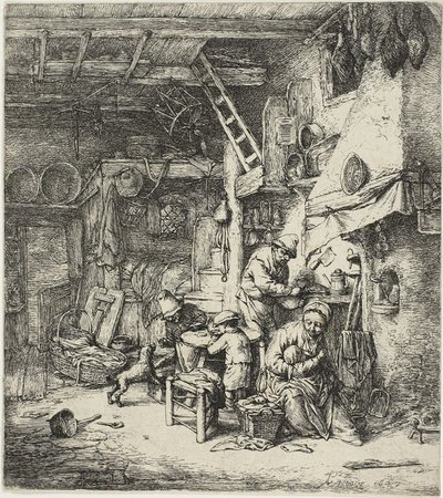 A család alkotó: Adriaen van Ostade