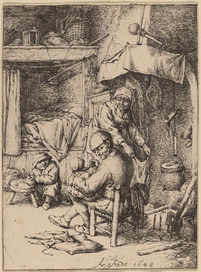 A Pater Familias alkotó: Adriaen van Ostade