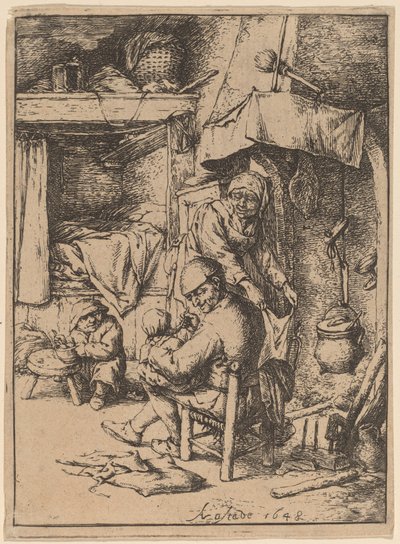 A Pater Familias alkotó: Adriaen van Ostade