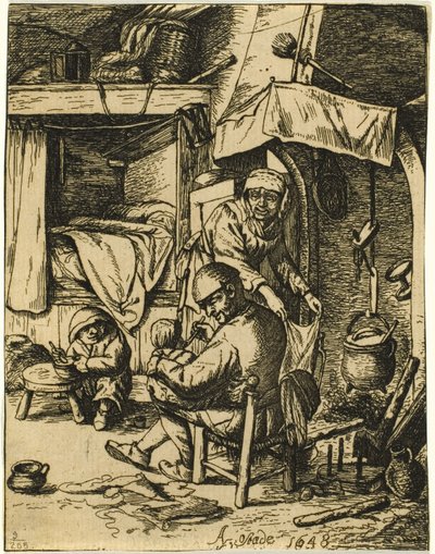 A Pater Familias alkotó: Adriaen van Ostade
