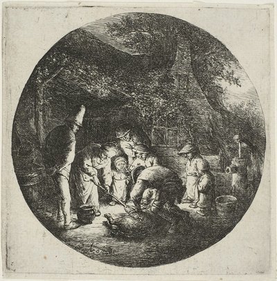 The Pigkillers alkotó: Adriaen van Ostade