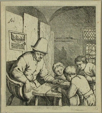 Az iskolaigazgató alkotó: Adriaen van Ostade