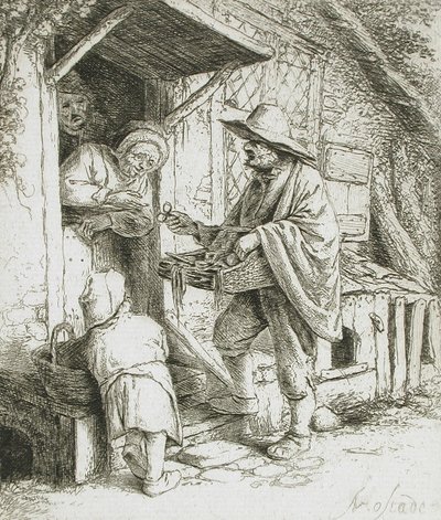 A szemüvegárus alkotó: Adriaen van Ostade