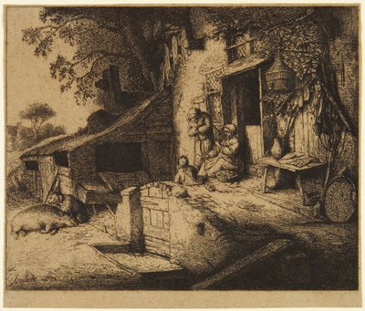 A fonóasszony alkotó: Adriaen van Ostade