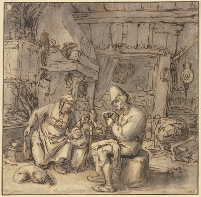 A nyafogó paraszt alkotó: Adriaen van Ostade