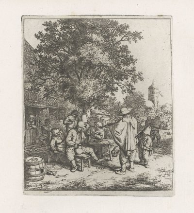 Két zenész ivótársasággal alkotó: Adriaen van Ostade