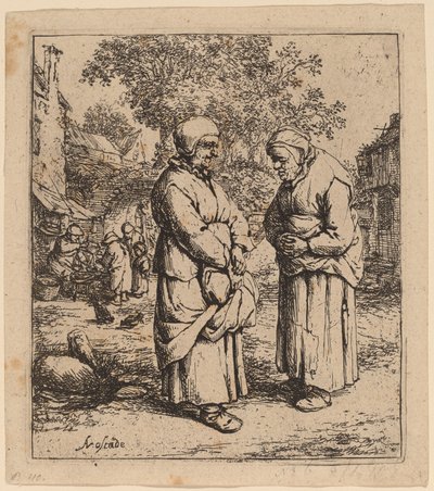 Két pletyka alkotó: Adriaen van Ostade