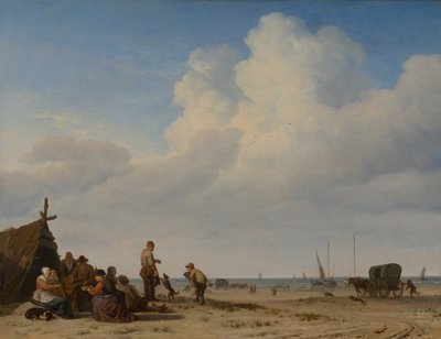 Tengerparti jelenet alkotó: Adriaen van de Velde