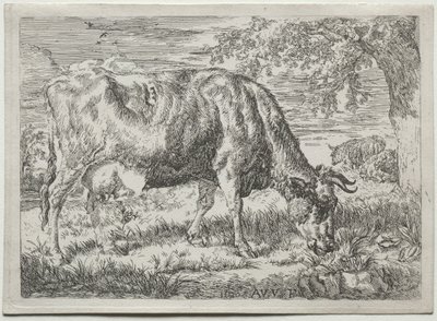 Tehén és két bárány a fa tövében, 1670. alkotó: Adriaen van de Velde