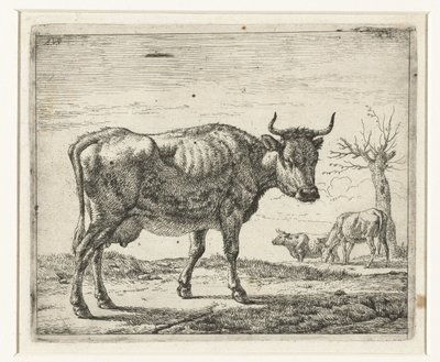 Három tehén Különböző állatok (sorozat címe) alkotó: Adriaen van de Velde