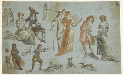 ábra tanulmányok alkotó: Adriaen van de Velde