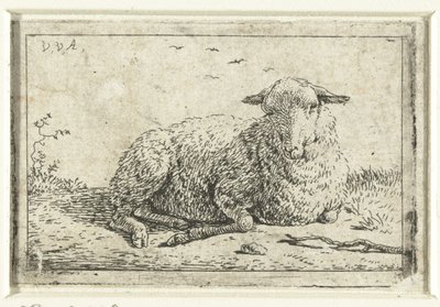 fekvő bárány alkotó: Adriaen van de Velde