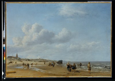 A scheveningeni strand alkotó: Adriaen van de Velde