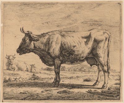Két tehén és egy birka alkotó: Adriaen van de Velde