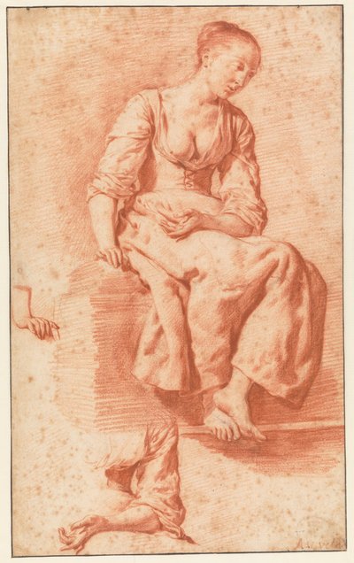 Ülő lány alkotó: Adriaen van de Velde