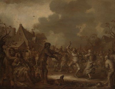 Parasztok táncolnak alkotó: Adriaen van de Venne