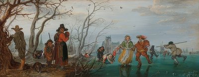 Tél (öröm a jégen). 1625 alkotó: Adriaen van de Venne