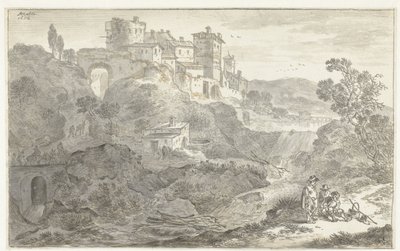 Olasz táj alkotó: Adriaen van der Kabel