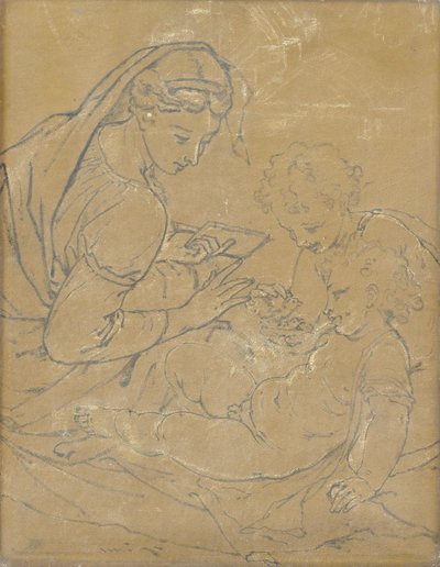 Madonna és gyermeke Szent Jánossal alkotó: Adriaen van der Werff