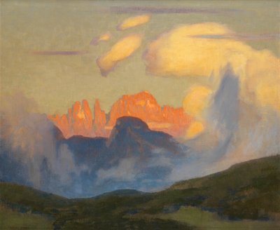 Evening Glow on Rosengarten (olaj, vászon) alkotó: Adrian Scott Stokes