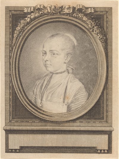 Egy lány portréja alkotó: Adrian Zingg