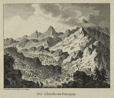 A faucigny-i gleccserek alkotó: Adrian Zingg