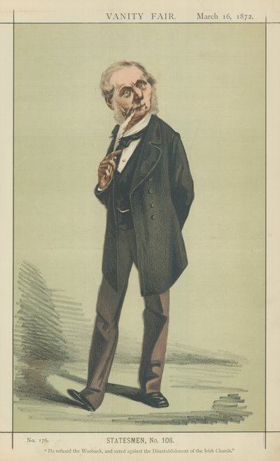 Sir Roundell Palmer (színes litográfia) alkotó: Adriano Cecioni