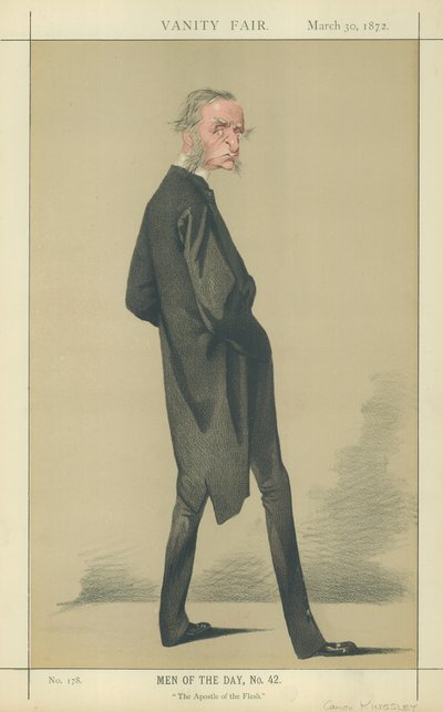 The Reverend Canon Charles Kingsley (színes litográfia) alkotó: Adriano Cecioni