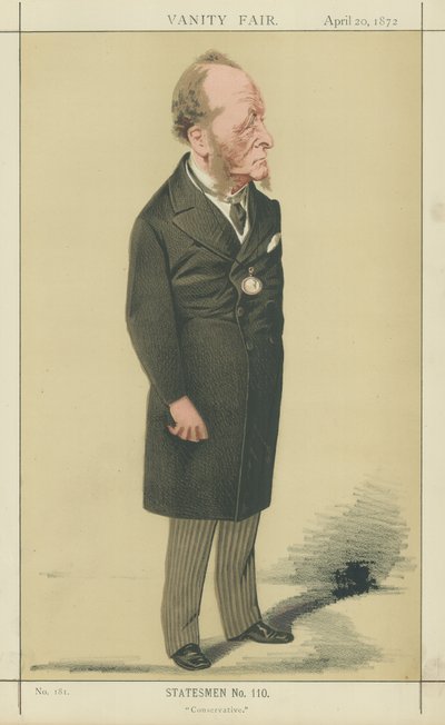 The Right Honourable Gathorne Hardy (színes litográfia) alkotó: Adriano Cecioni