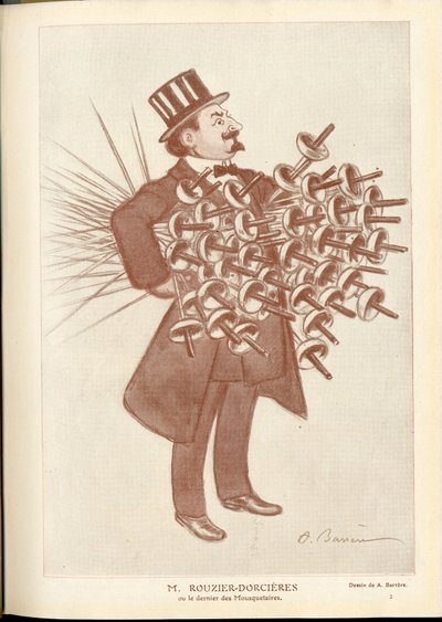 Fantasio, kb. 1912_4_1 - A Barrere (1874-1931) illusztrációja: Vívás - Rouzier Dorcieres alkotó: Adrien Barrere